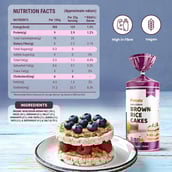 5 - Pintola Wholegrain Brown Rice Cakes,  Multigrain Salted (Pack of 2)  130 g 