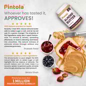 3 - Pintola All Natural Almond Butter,  Creamy  0.2 kg 