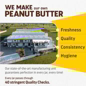 5 - Pintola Honey Peanut Butter,  0.350 kg  Creamy 