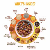 3 - Pintola Muesli,  350 g  Choco Berry Crunch with 25% Millet (Pouch) 