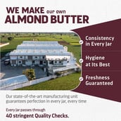 6 - Pintola All Natural Almond Butter,  Crunchy  0.350 kg 