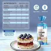 4 - Pintola Wholegrain Brown Rice Cakes,  Lightly Salted (Pack of 2)  130 g 