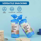 6 - Pintola Wholegrain Brown Rice Cakes,  Lightly Salted (Pack of 4)  130 g 