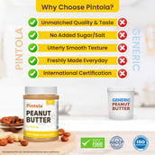 3 - Pintola Honey Peanut Butter,  1 kg  Creamy 