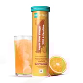 2 - HealthKart HK Vitals ACV 750 mg + L Carnitine Effervescent,  15 tablet(s)  Orange 