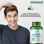 5 - Simply Herbal Biotin 10000mcg+,  90 capsules  Unflavoured (Pack of 3) 