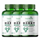 1 - Simply Herbal Horny Goat Weed Extract (Pack of 3),  90 capsules 