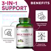 3 - Simply Herbal Milk Thistle 500mg (Pack of 2),  60 capsules 