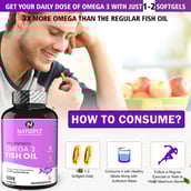 1 - Naturyz Triple Strength Omega 3 Fish Oil,  50 softgels 