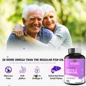 7 - Naturyz Triple Strength Omega 3 Fish Oil,  50 softgels 