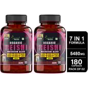 1 - Humming Herbs Organic Reishi Mushroom Blend,  180 capsules 