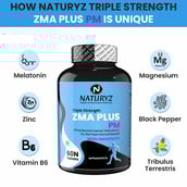 5 - Naturyz Triple Strength ZMA Plus PM,  60 tablet(s)  Unflavoured 