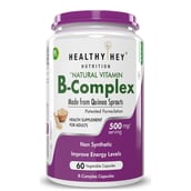 1 - HealthyHey Nutrition Natural Vitamin B-Complex,  60 capsules  Unflavoured 