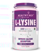 1 - HealthyHey Nutrition L-Lysine,  120 capsules  Unflavoured 