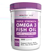 1 - HealthyHey Sports Fish Oil Omega 3 with EPA 300  DHA 200,  300 softgels 
