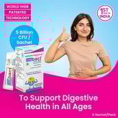 3 - Dr. Morepen Intebact Insta 5 Bn Probiotic,  6 sachets/pack  Delicious Vanilla (Pack of 2) 