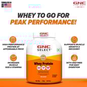 4 - GNC Select Whey Protein,  4.4 lb  Unflavoured (with Shaker) 