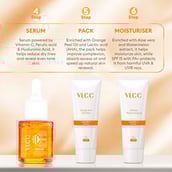 3 - VLCC Vitamin C Facial Kit,  135 g  with Free Vitamin C Serum 