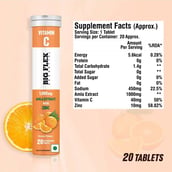 2 - Big Flex Vitamin-C, 20 tablet(s) Orange & Lemon (Pack of 6) with Apple Cider Vinegar 20 Effervescent Tablets