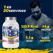 8 - Big Flex Prime Whey Protein,  2.2 lb  Cafe Frappe 
