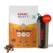 GNC Select Whey Protein,  2.2 lb  Chocolate (with Shaker) 