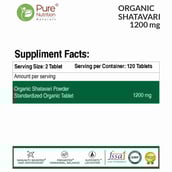 3 - Pure Nutrition Organic Shatavari,  120 tablet(s) 