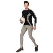 9 - Redesign Nylon Compression Pant,  Light Grey  Medium 