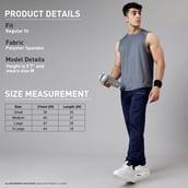 MuscleBlaze Delt Tank,  Nardo Grey  X-Large