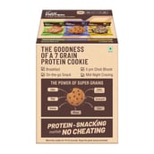 2 - RiteBite Max Protein Cookies,  6 Piece(s)/Pack  Assorted  (Choco Almond x 2, Nuts & Seeds x 2, Choco Chips x 2) 