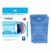 1 - Leeford Soft Designer Knee Cap, Blue Large