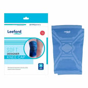1 - Leeford Soft Designer Knee Cap, Blue XL