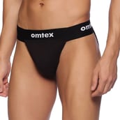 2 - Omtex Rio Supporter Back Covered for Men,  XXL  Black 