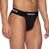 3 - Omtex Rio Supporter Back Covered for Men,  Small  Black 