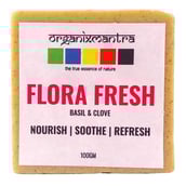 1 - Organix Mantra Flora Fresh Natural Bath Soap,  100 g  Basil & Clove 