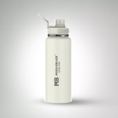 2 - MuscleBlaze Sports Insulated Bottle, Blizzard White 1 L