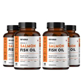 1 - Nirvasa Omega-3 Salmon Fish Oil (Pack of 4),  60 softgels 