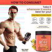 7 - Naturyz Instantized BCAA 5000 PRO, 0.55 lb 25 Servings Mix Fruit Cocktail