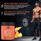 6 - Naturyz Instantized BCAA 5000 PRO, 0.55 lb 25 Servings Mango Orange Mix