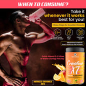 7 - Naturyz Creatine X7 Post-Workout Drink,  Mango Orange  0.99 lb 