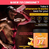 7 - Naturyz Creatine X7 Post-Workout Drink,  Mango Orange  0.55 lb 