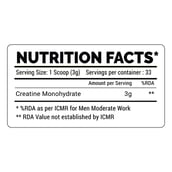 3 - Denzour Nutrition Micronised Creatine Powder,  Unflavoured (with 500ml Shaker)  0.22 lb 