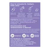 8 - Dr. Vaidya's Cold Pressed Amla Juice,  Natural  950 ml 