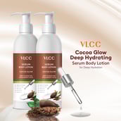 6 - VLCC VLCC Cocoa Glow Deep Hydrating Serum Body Lotion,  300 ml  with Hyaluronic Acid (Buy One Get One) 