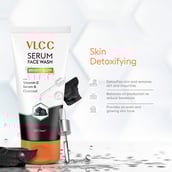 4 - VLCC Bright Glow Serum Face Wash,  150 ml  with Vitamin C Serum & Charcoal (Buy One Get One) 