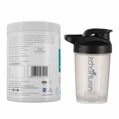2 - Neuherbs Skin Glow Collagen, 200 g Orange & Protein Shaker Bottle Black White 400ml Combo