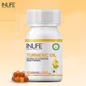 9 - INLIFE Turmeric Oil 500mg,  60 capsules 