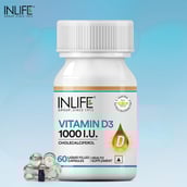 9 - INLIFE Vitamin D3 (1000 IU),  60 capsules  Unflavoured 