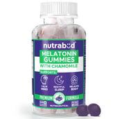 1 - Nutrabud Melatonin Gummies with Chamomile,  60 gummies  Blackcurrant 