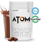 AS-IT-IS Nutrition ATOM Whey Protein with Enzymes,  1.1 lb  Double Rich Chocolate 