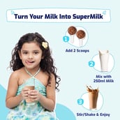 1 - Supermilk Overall Growth for 4-7 Yrs Protein & Nutrition Drink Mix Powder,  400 g  Double Chocolate 